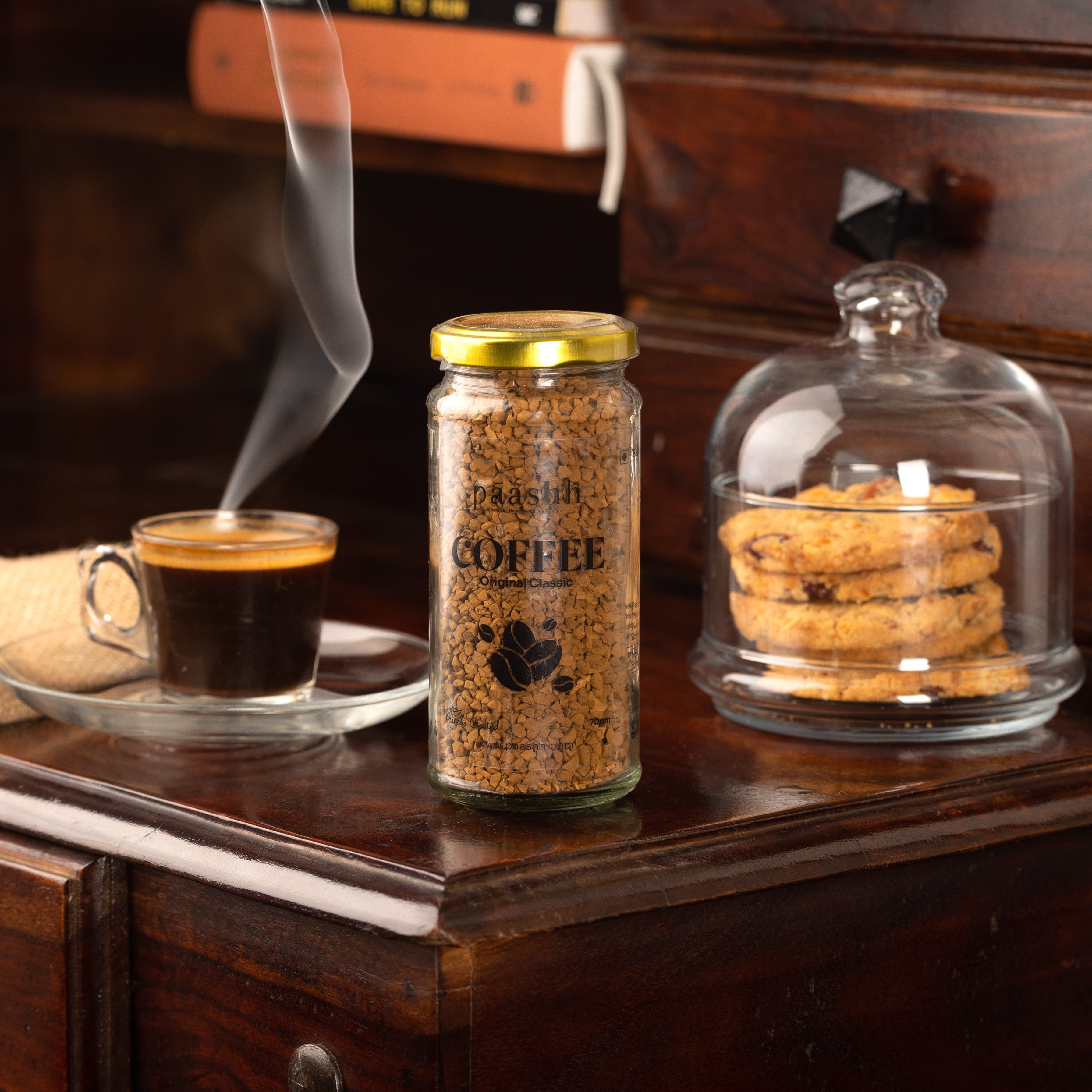 Jar of Paashh original | classic coffee, artisanal coffee beans India,  farm-to-jar products India 